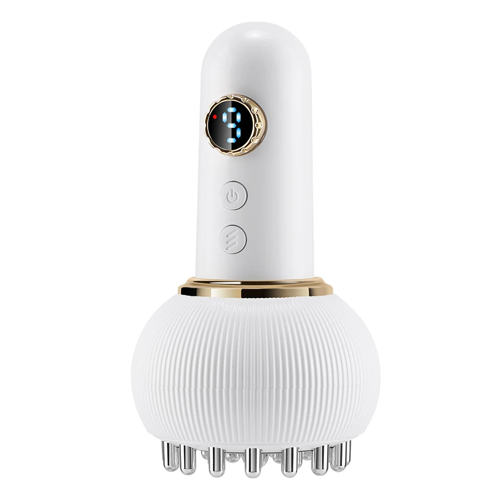 Thermaglow™ Wireless Heated Meridian Brush – Lymphatic Drainage, Microcurrent Anti-Cellulite Massage for Body & Back