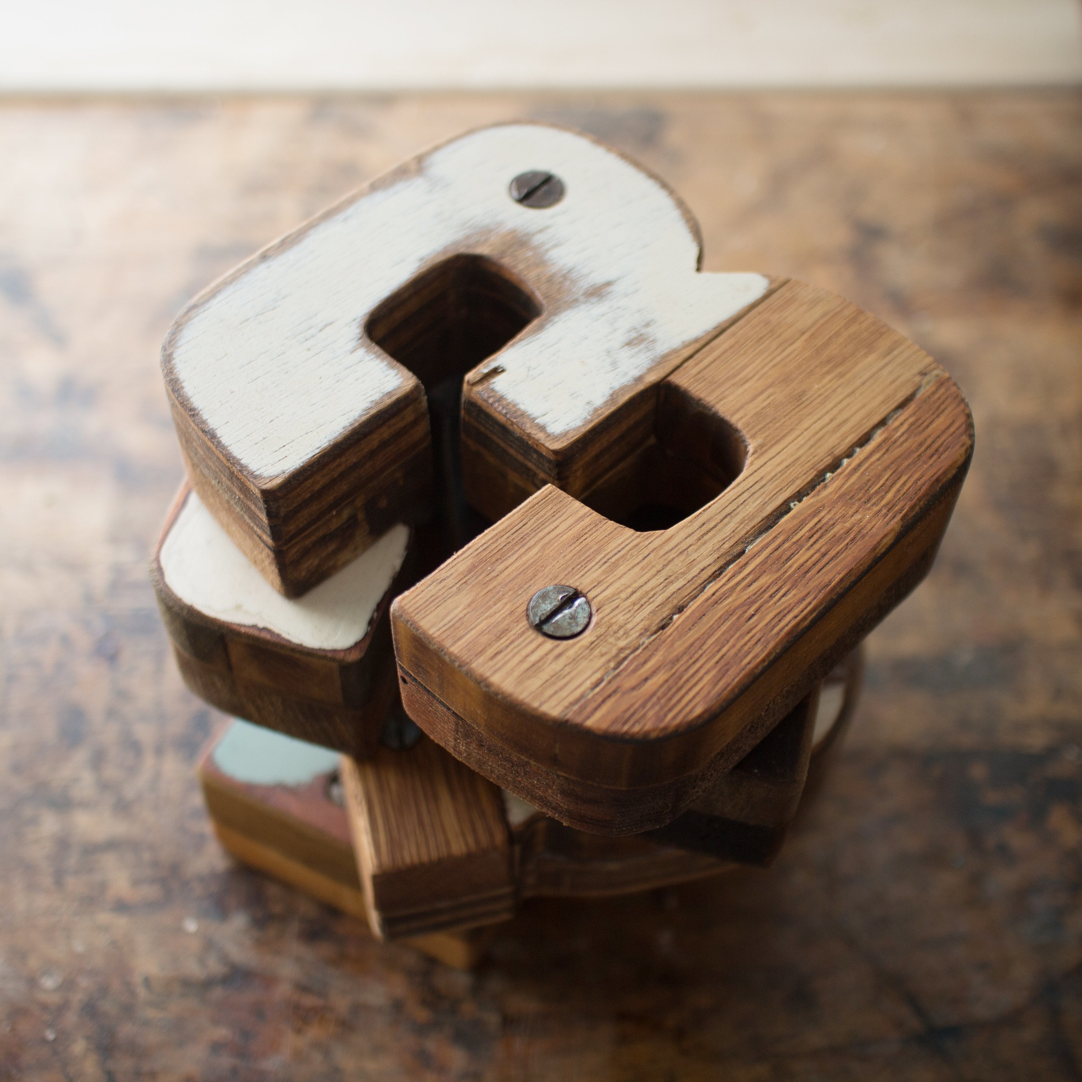 Reclaimed Wooden Letters