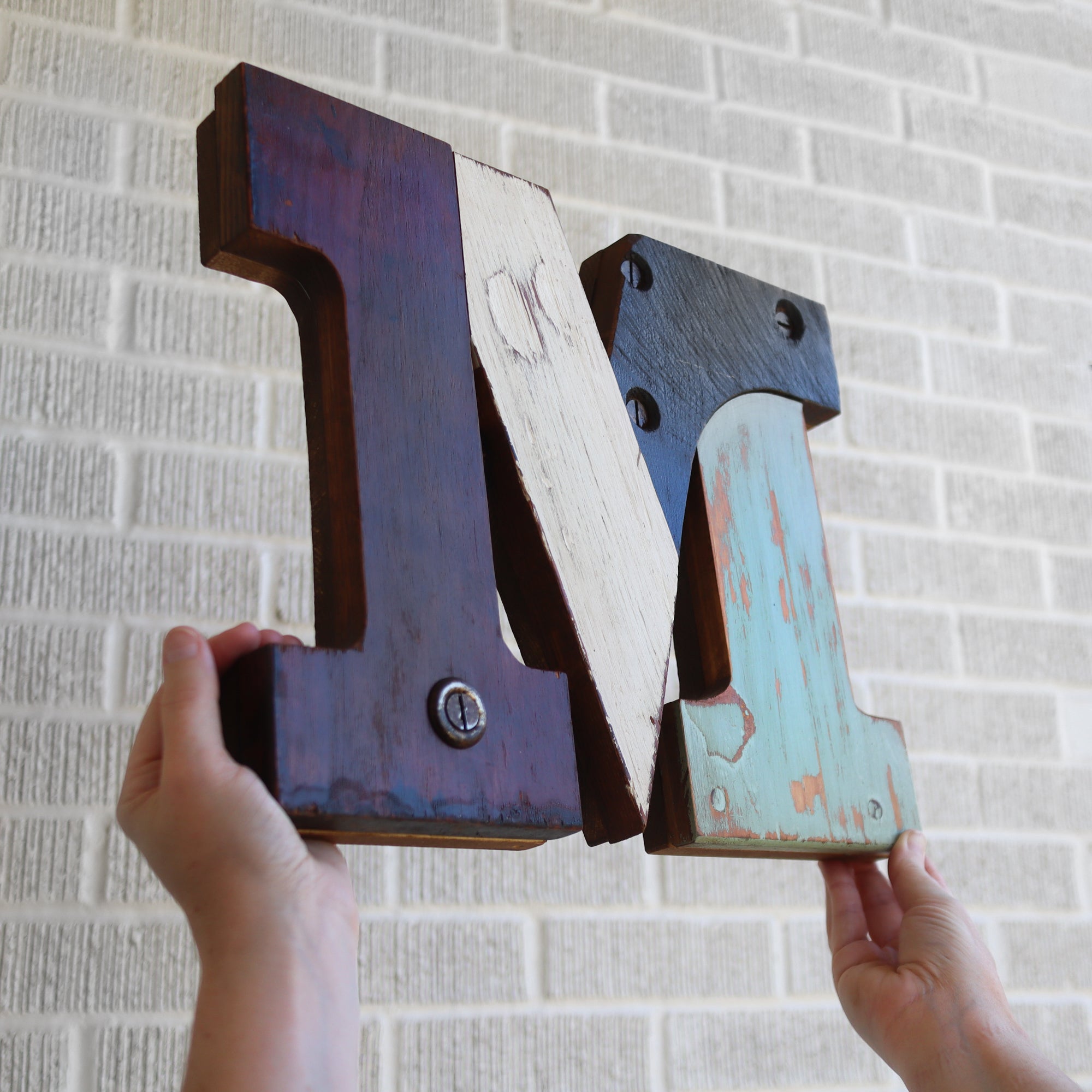 Reclaimed Wooden Letters