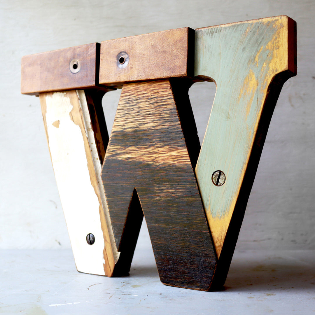 Reclaimed Wooden Letters