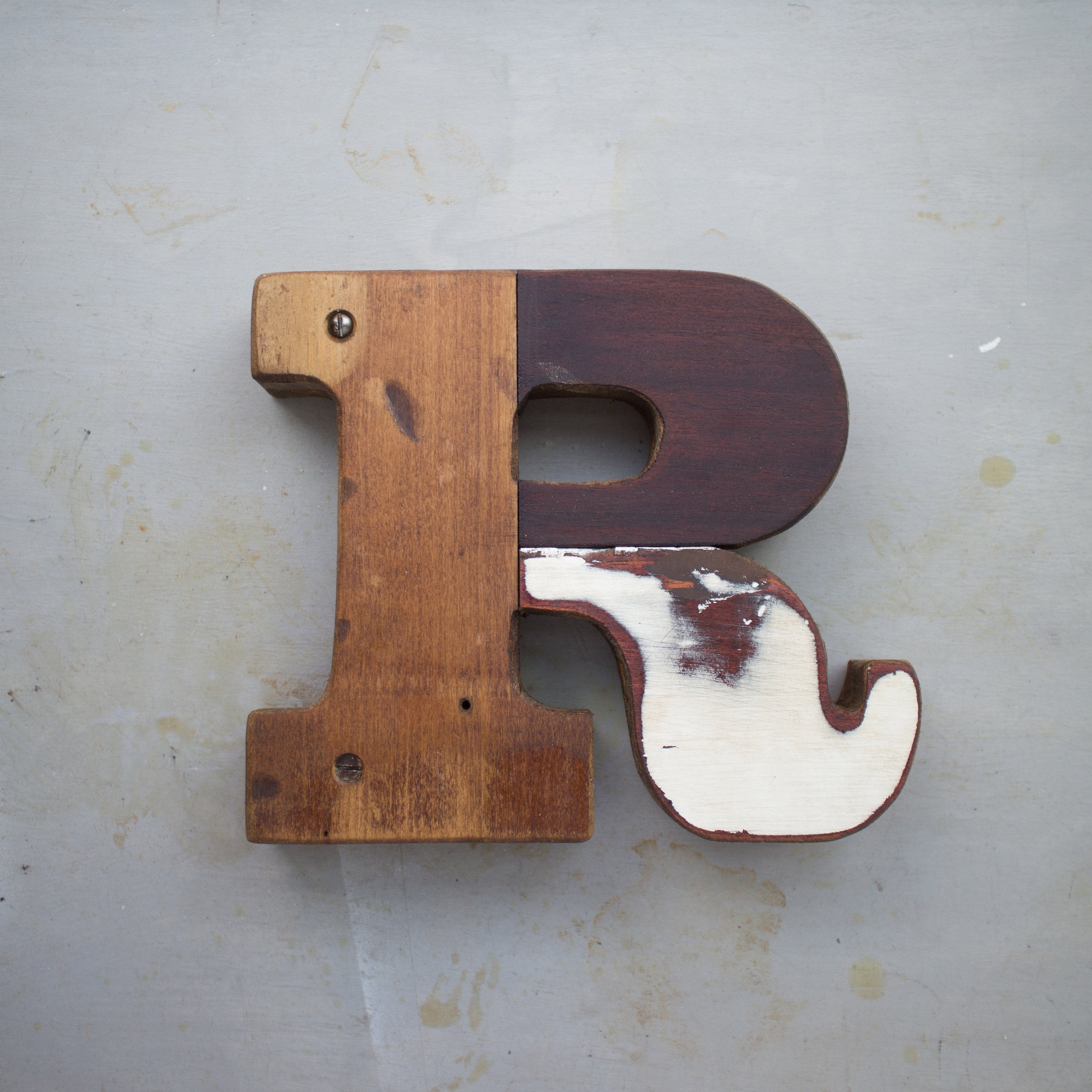 Reclaimed Wooden Letters