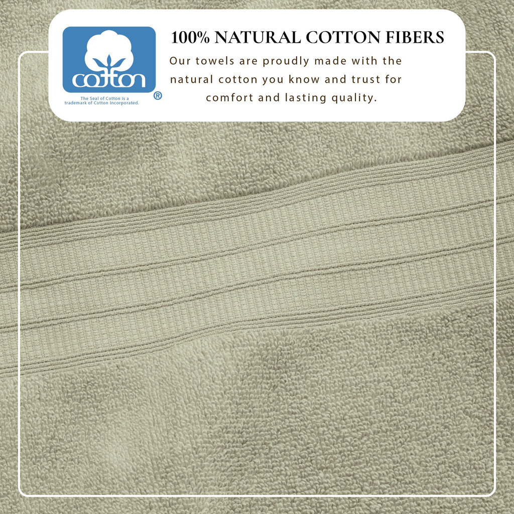 100% Cotton Premium Bath Towel Set - Chiara Collection