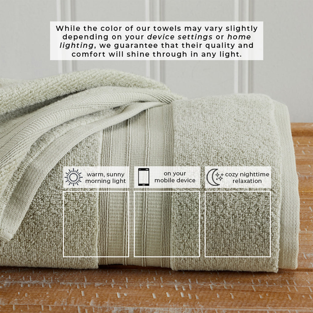 100% Cotton Premium Bath Towel Set - Chiara Collection