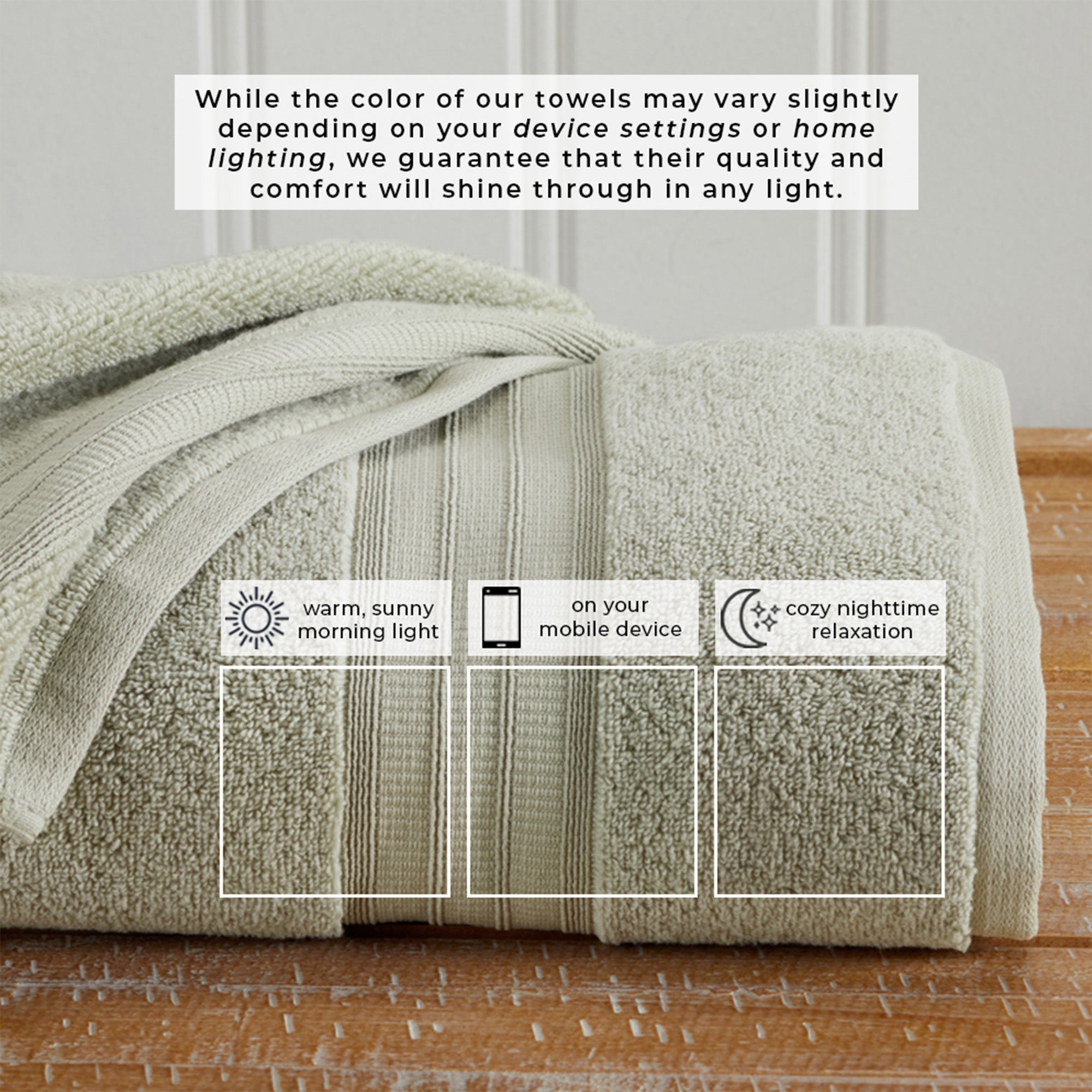 100% Cotton Premium Bath Towel Set - Chiara Collection