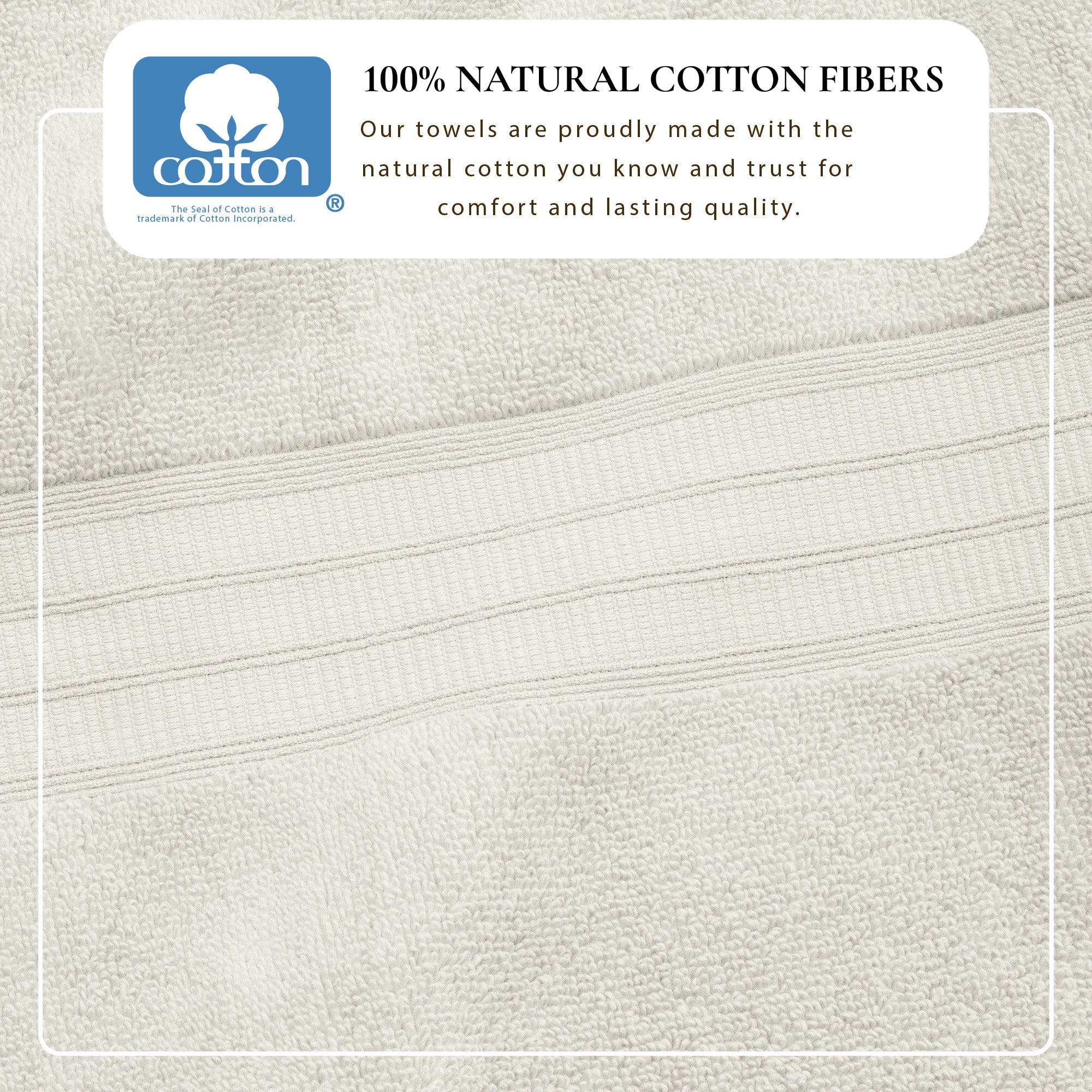 100% Cotton Premium Bath Towel Set - Chiara Collection
