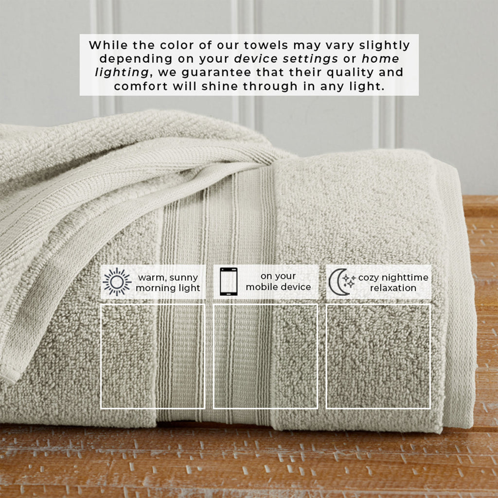 100% Cotton Premium Bath Towel Set - Chiara Collection